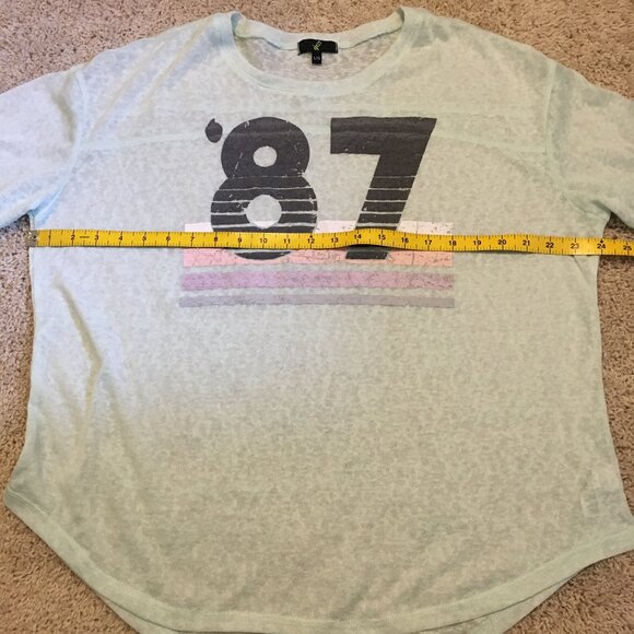 Preppy Pastel Distressed Retro Varsity 1987 Tee - Picture 12 of 15